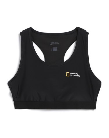 내셔널지오그래픽 N242WRG690 여성 배색 워터 브라탑 CARBON BLACK