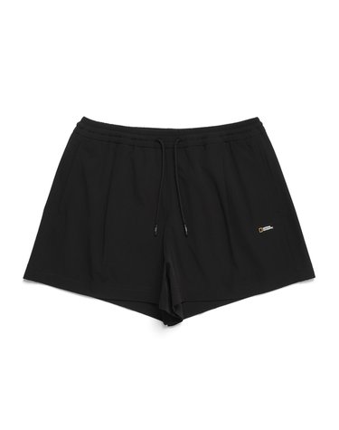 내셔널지오그래픽 N242WHP110 여성 우븐 와이드 숏팬츠 CARBON BLACK