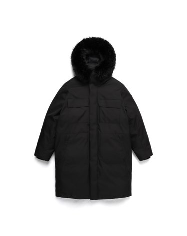 내셔널지오그래픽 남성 내셔널지오그래픽 N244MDW340 아틀라스 롱기장 구스 다운 점퍼 CARBON BLACK
