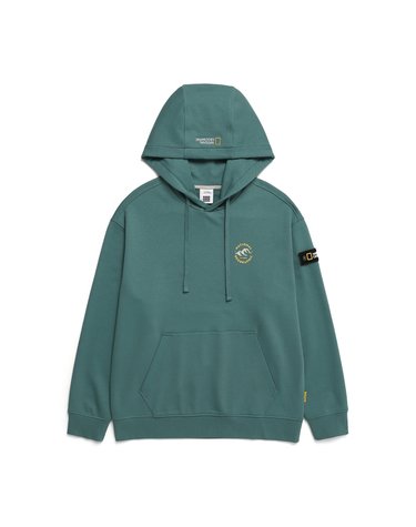 내셔널지오그래픽 N241UHD020 크레이들 마운틴 그래픽 후드 티셔츠 HAVANA KHAKI