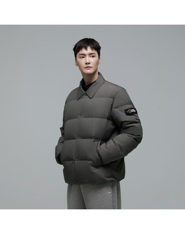 내셔널지오그래픽 남성 내셔널지오그래픽 N244MDW950 카라 경량 구스 다운 점퍼 GREY