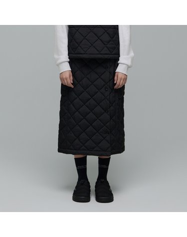 내셔널지오그래픽 N244WSK110 여성 엘크 패딩 롱기장 스커트 CARBON BLACK