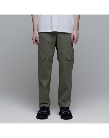 내셔널지오그래픽 남성 N241MPT050 필드 와이드 카고팬츠 LICHEN KHAKI