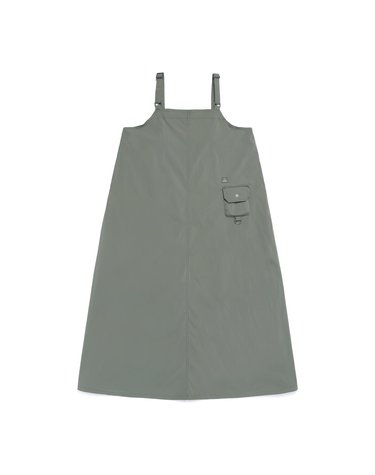 N262WOP970 여성 피넷 스트레치 A라인 오버롤 원피스 G/KHAKI