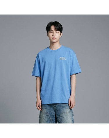 N262UTS901 소로나 쿨 그리핀 세미오버핏 반팔 티셔츠 MARINE BLUE