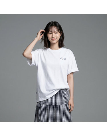 N262UTS901 소로나 쿨 그리핀 세미오버핏 반팔 티셔츠 WHITE