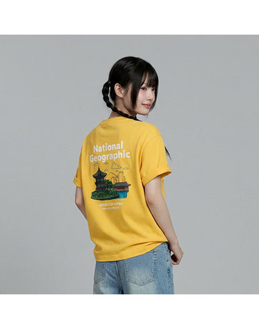 N262UTS921 [ROK] 광화문 그래픽 반팔 티셔츠 YELLOW