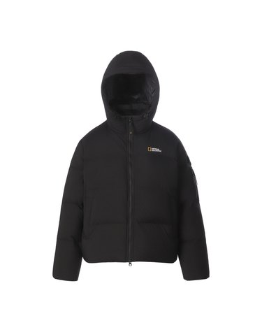 여성 골든몰 후드 구스다운 점퍼 BLACK N264WDW880