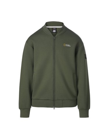 쿠션지 세미오버핏 스타디움 점퍼 OLIVE GREEN N263UFT070