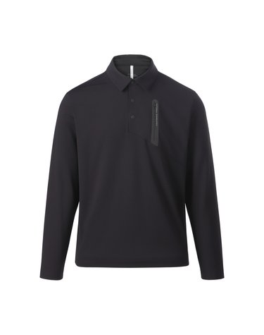 고신축 베이직핏 긴팔 폴로티셔츠 BLACK N263MPL310