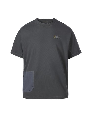 가먼트다잉 포켓 반팔 티셔츠 WOOD GREY N263UTS040