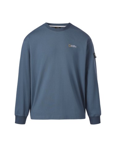 세미오버핏 롱 슬리브 티셔츠 MOON BLUE N263UTS901