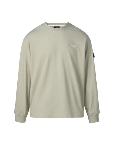 세미오버핏 롱 슬리브 티셔츠 LIGHT KHAKI N263UTS901