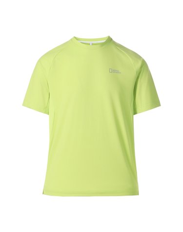 네이쳐 델타피크 배색형 베이직핏 반팔 티셔츠 GREEN GLOW N263UTS220