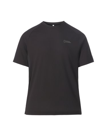 네이쳐 델타피크 배색형 베이직핏 반팔 티셔츠 BLACK N263UTS220
