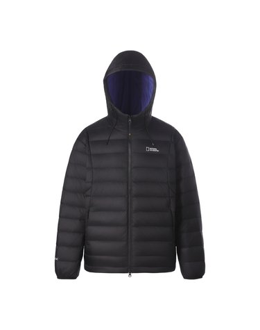 [PERTEX] 배색 후드 경량 덕다운 점퍼 BLACK 2 N264UDW902