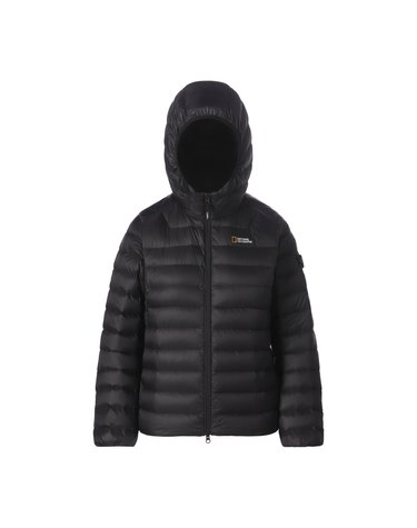 여성 라이트팩 경량 후드 덕다운 점퍼 BLACK N264WDW910