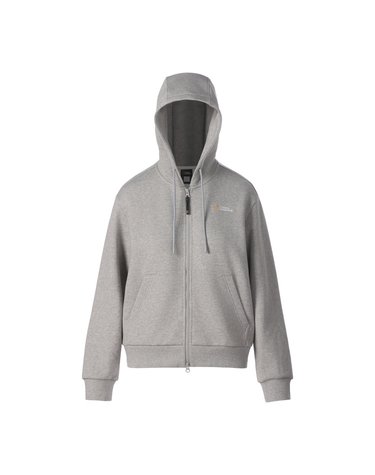 여성 데님라이크 후드 풀집업 M/GREY N263WFT010