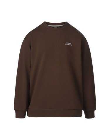 라르가 헤비웨이트 세미오버핏 맨투맨 CHOCOLATE BROWN N263USW901