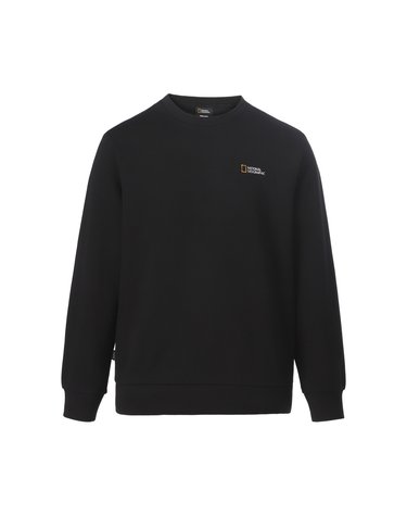 폴하스 베이직핏 스몰로고 맨투맨 BLACK N263USW910