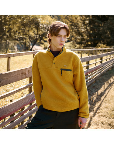 클라우드 플리스 하프넥 풀오버 MUSTARD N264USW180