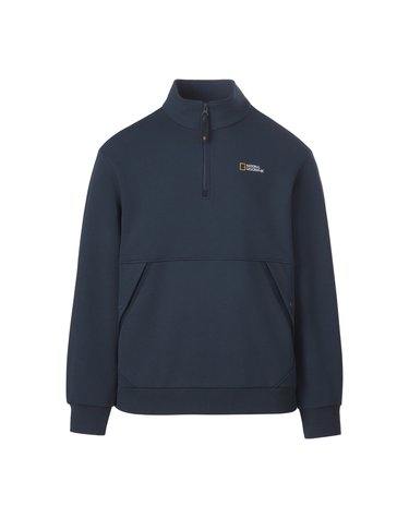 기모 하프집업 맨투맨 BLUE NAVY N264USW060