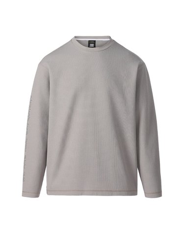 SEAWOOL WAFFLE 소매 레터링 긴팔 티셔츠 BEIGE N263UTS050