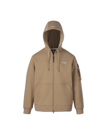 슐리언 소매 포켓 베이직핏 후드 풀집업 NEW BEIGE N263UFT910