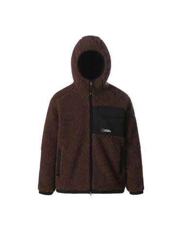 NRN 쉐르파 포켓 배색 후드 자켓 CHOCOLATE BROWN N264UFJ152