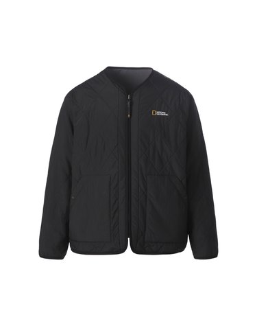 링크스 리버서블 플리스 라이너 패딩 점퍼 BLACK N264UPD910