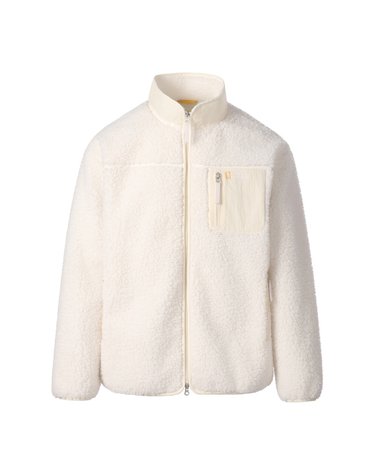 베일 쉐르파 스탠드넥 자켓 O/WHITE N264UFJ853