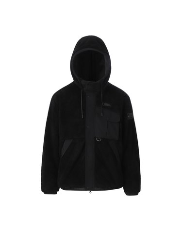NRN 유틸리티 하이브리드 플리스 점퍼 BLACK N264MFJ500