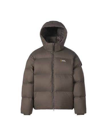 카이만 숏기장 후드 구스 다운 점퍼 KHAKI N264UDW162