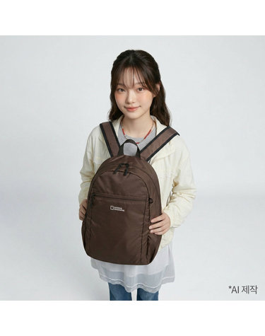 N265ABG640 데일리 라이트 백팩 BROWN