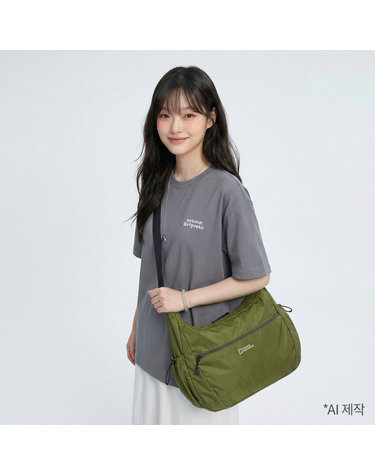 N265ACR810 데일리 라이트 크로스백 L GREEN