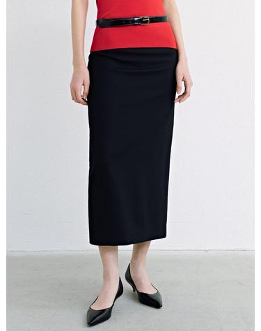 Summer Wool Skirt_Black