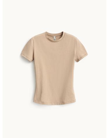 Cotton Jersey T-shirt_Beige