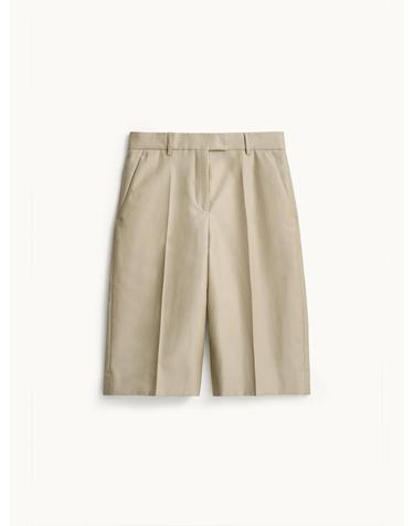 Wide Bermuda Shorts_Light Beige