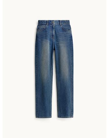 Loosed Barrel Denim Pants_Blue