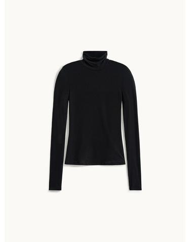 포터리 우먼 Long Sleeve Turtleneck T-Shirt_Black