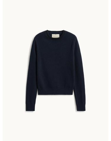 Tipped Line Crewneck Knit_Navy