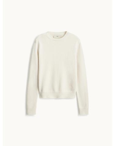 Tipped Line Crewneck Knit_Ivory