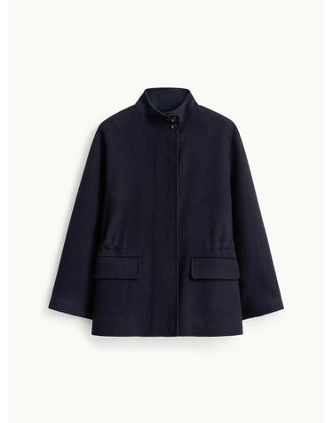 포터리 우먼 Stand Collar Jacket_Dark Navy