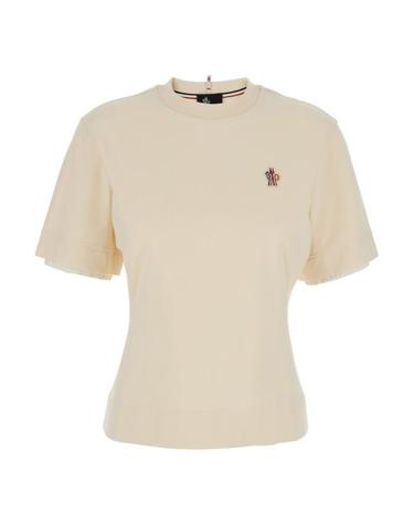 [명품] 26SS 몽클레어 로고 패치 코튼 블렌드 티셔츠 8C00009 89AW1 034 WHITE DOM