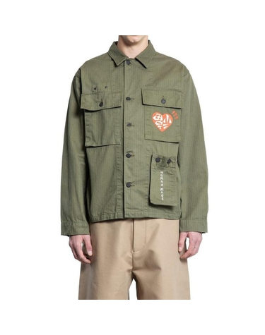 [명품] 라프리마 휴먼메이드 밀리터리 셔츠 HM29SH004 OLIVE DRAB