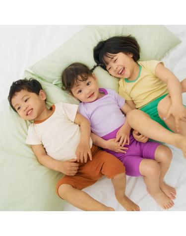 [스테이지]아기 여름 유아 실내복 내복 상하복 아동 잠옷 말랑 골지 세트 4+1
