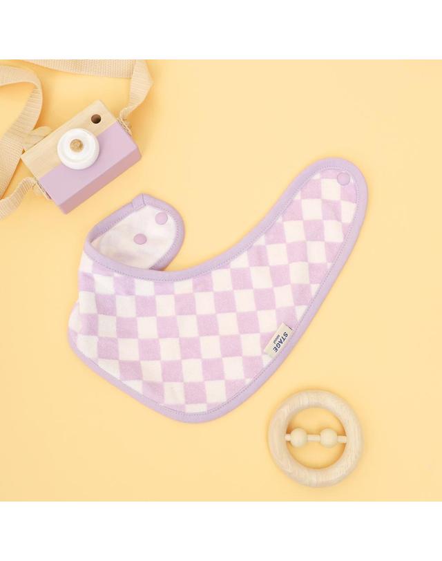 스테이지 어라운드 아기 침받이 턱받이 타올 [체커보드 스카프빕] 착용컷