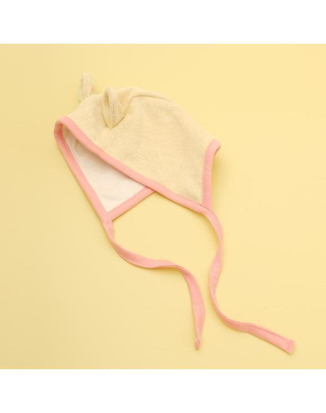 스테이지 어라운드 아기 유아 신생아 모자 보넷 [타올 곰돌이 보넷] 착용컷
