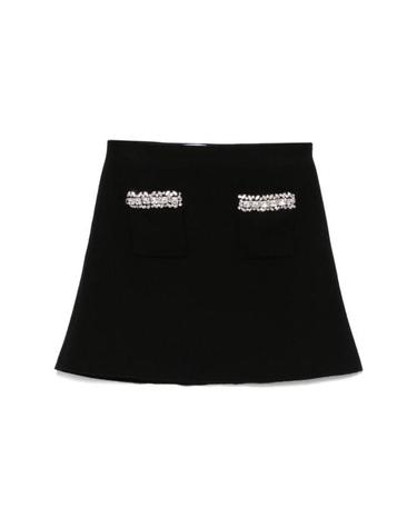 [명품] 셀프 포트레이트 숏 스커트 RS25102SKBBLACK DOM