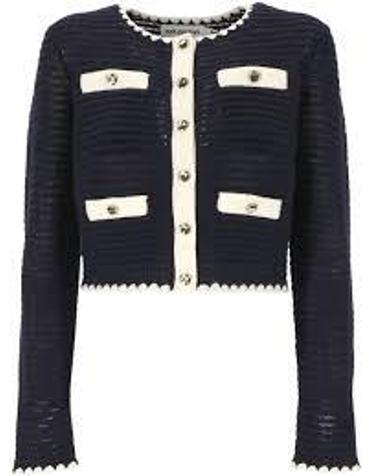 [명품] 셀프 포트레이트 가디건 PF24131JBL NAVY DOM